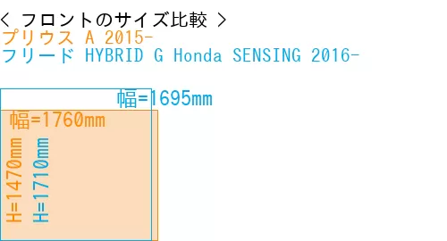 #プリウス A 2015- + フリード HYBRID G Honda SENSING 2016-